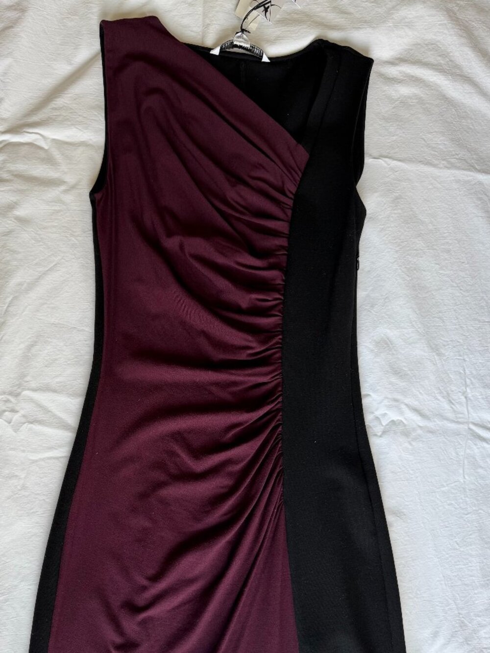 Diane Von Furstenberg "Gladys" Dress in Purple Ruge/Black
